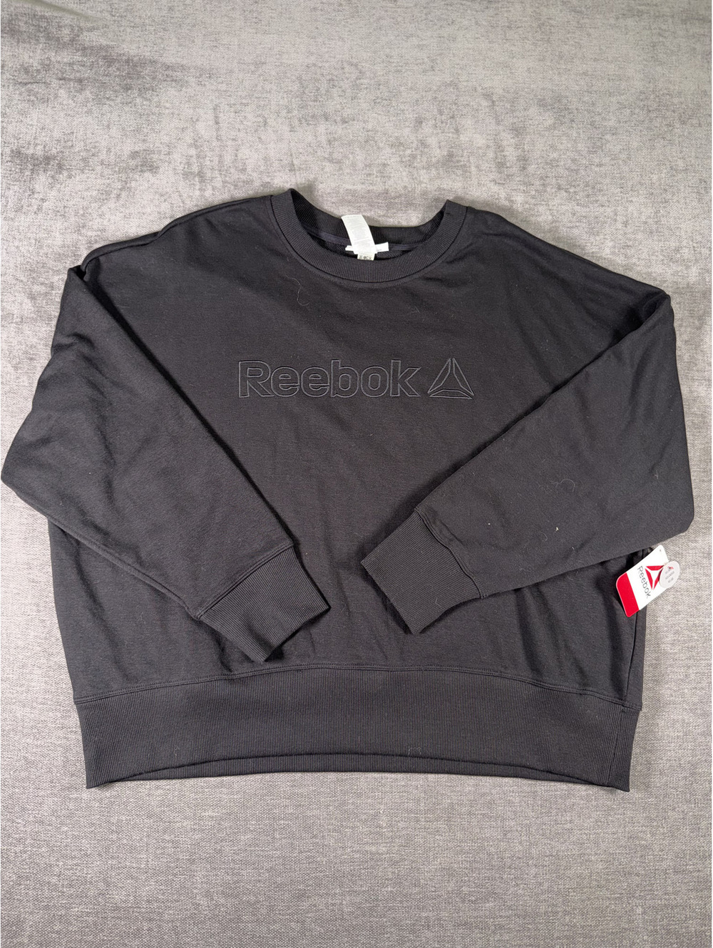 Reebok Feels Good Crew Black Sweatshirt XL